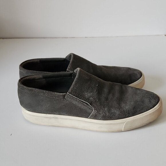 VINCE | Barron Slip-On Sneakers Olive Green Suede Mens Sz 9.5 - Picture 4 of 6